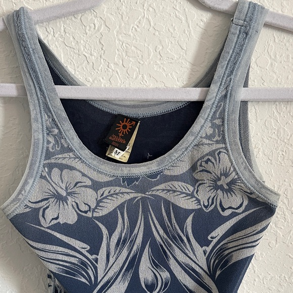 Jean Paul Gaultier Soleil Double Layered Mesh Tank Circa 1990s - Picture 2 of 3